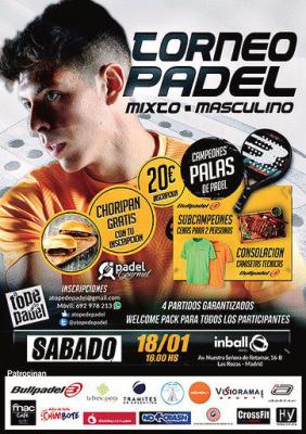 poster del torneo TORNEO DE PADEL MIXTO - MASCULINO