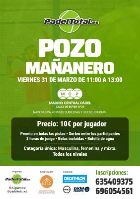 poster del torneo POZO MAÑANERO