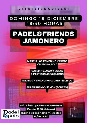poster del torneo PADEL&FRIENDS JAMONERO