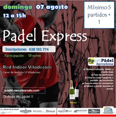 poster del torneo EXPRESS NEXUS PÁDEL