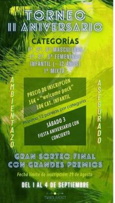 poster torneo TORNEO II ANIVERSARIO