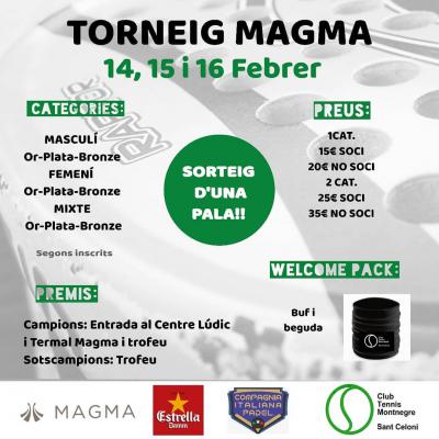 poster del torneo TORNEIG MAGMA