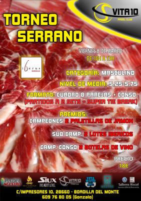 poster del torneo TORNEO SERRANO MAÑANERO