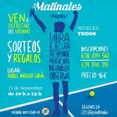 poster del torneo LAS MATINALES DE SEPTIEMBRE