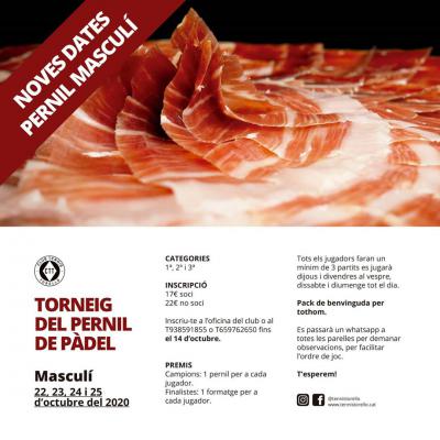 poster del torneo TORNEIG DEL PERNIL MASCULÍ