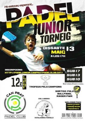 poster del torneo TORNEIG PÀDEL JUNIOR