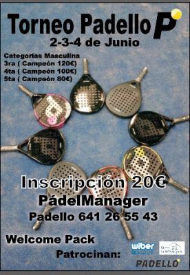 poster del torneo TORNEO PADELLO
