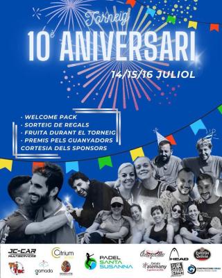 poster del torneo TORNEIG 10È ANIVERSARI