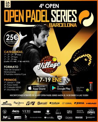 poster del torneo 4º OPEN OPEN PADEL SERIES