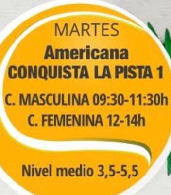 poster del torneo AMERICANA CONQUISTA LA PISTA 1