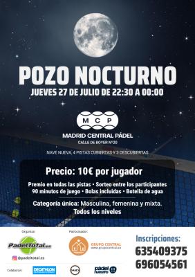poster del torneo POZO NOCTURNO