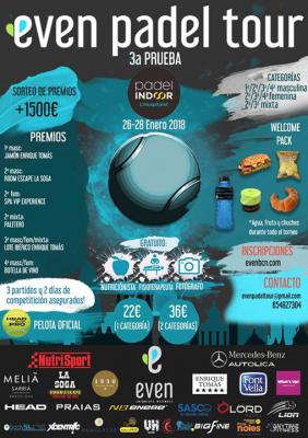 poster del torneo 3a PRUEBA EVEN PADEL TOUR