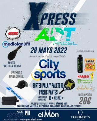 poster del torneo III XPRESS ADT 2022 - 28 MAYO CITY SPORTS L'AMETLLA