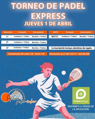 poster torneo TORNEO EXPRESS DE PADEL