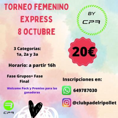 poster del torneo TORNEO FEMENINO