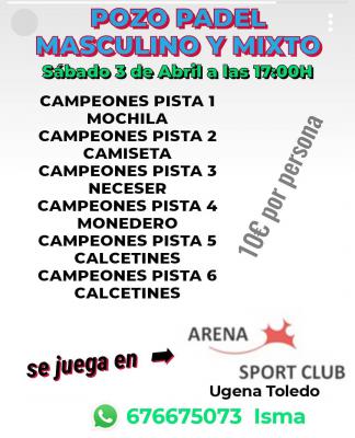 poster del torneo POZO MASCULINO Y MIXTO