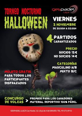 poster del torneo TORNEO NOCTURNO HALLOWEEN