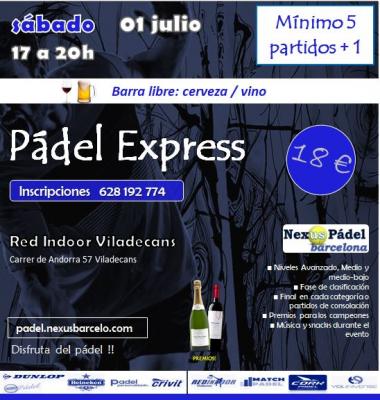 poster del torneo NEXUS PADEL MINITORNEO + BARRA LIBRE 🍺🍷