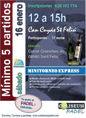poster del torneo MINITORNEO COLISEUM LIGUILLA Y FINALES