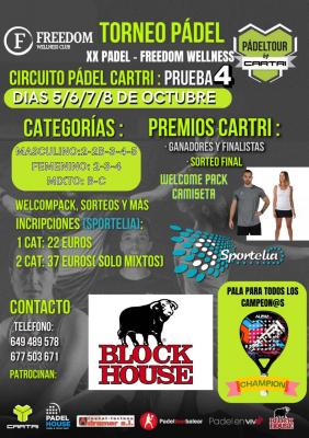 poster del torneo IV PRUEBA PADEL TOUR BY CARTRI