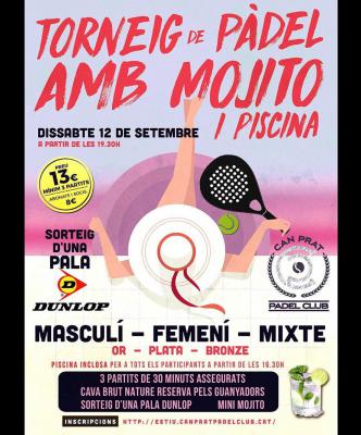 poster del torneo TORNEIG AMB MOJITO I PISCINA