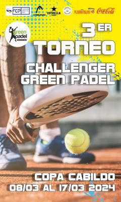 poster torneo 3ER CHALLENGER GREEN PADEL