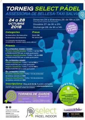 poster del torneo TORNEIG SELECT PÀDEL