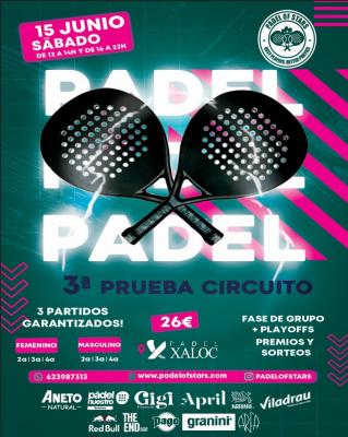 poster torneo 3ª PRUEBA PADEL OF STARS