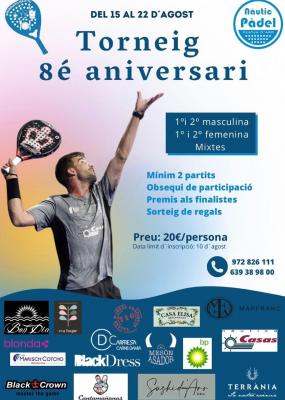 poster torneo TORNEIG 8É ANIVERSARI