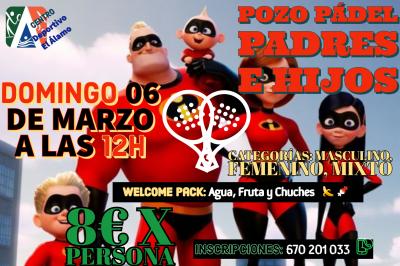 poster torneo POZO PADRES E HIJOS