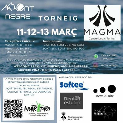 poster del torneo TORNEIG MAGMA 2022