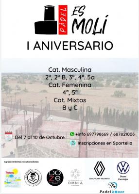 poster del torneo I ANIVERSARIO