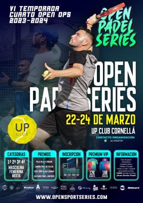 poster del torneo CUARTO OPEN OPS EN UP CLUB CORNELLÀ