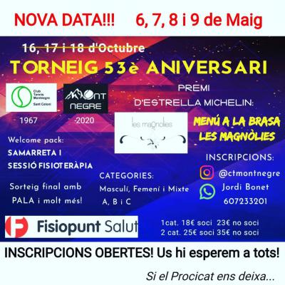 poster del torneo TORNEIG 53È ANIVERSARI