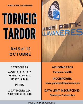 poster torneo TORNEIG TARDOR