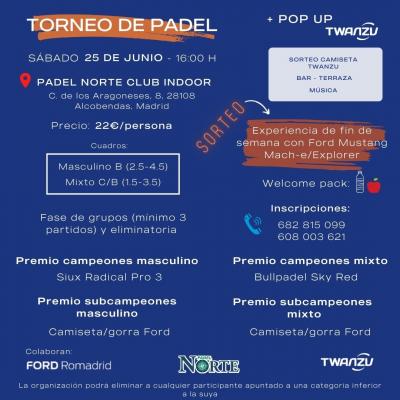 poster del torneo TORNEO PADEL @ELTERCERSET
