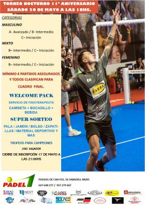 poster torneo TORNEO NOCTURNO 11º ANIVERSARIO