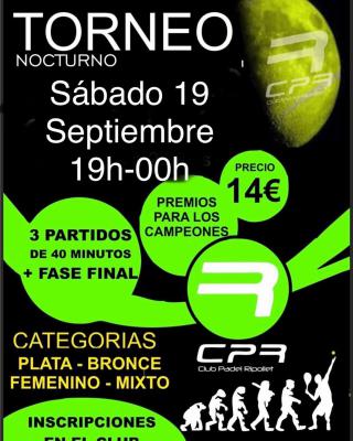 poster del torneo TORNEO NOCTURNO