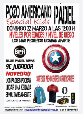 poster del torneo POZO AMERICANO SPECIAL KIDS