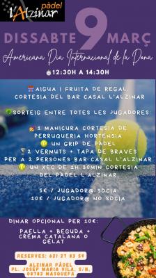 poster del torneo AMERICANA DIA INTERNACIONAL DE LA MUJER
