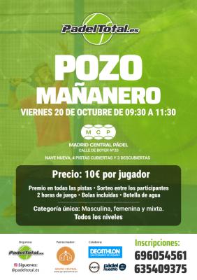 poster del torneo POZO MAÑANERO