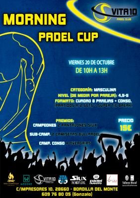 poster del torneo MORNING PADEL CUP
