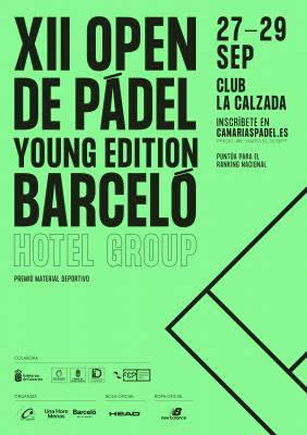 poster torneo XII OPEN DE PÁDEL YOUNG EDITION BARCELÓ