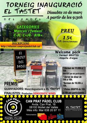 poster del torneo TORNEIG INAUGURACIÒ EL TASTET