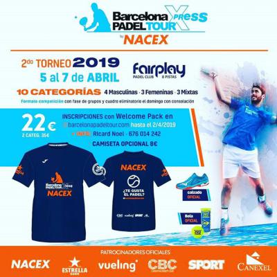 poster del torneo 2º TORNEO BARCELONA PADEL TOUR XPRESS