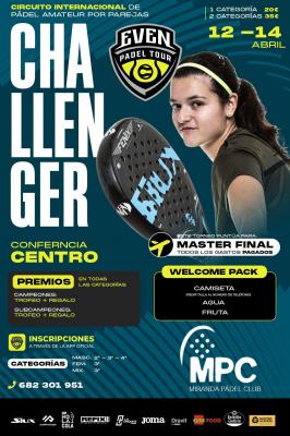 poster del torneo 3ER CHALLENGER EVEN PADEL TOUR MPC MIRANDA DE EBRO