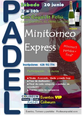 poster del torneo MINITORNEO COLISEUM COMPETICIÓN