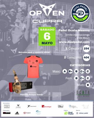 poster del torneo II OPEN CUPRA 2023 BY DUAL PADEL