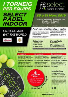 poster del torneo I TORNEIG SELECT PADEL INDOOR