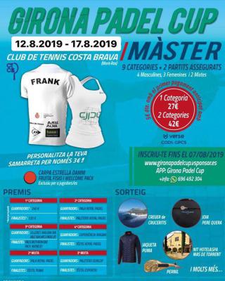 poster del torneo MASTER GIRONA PADEL CUP